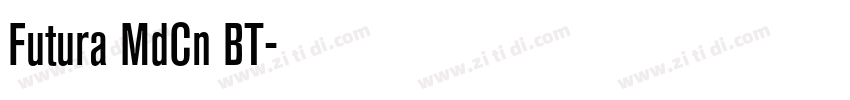 Futura MdCn BT字体转换
